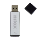 Nilox 2.0 A - Chiavetta USB - 4 GB - USB 2.0 - argento